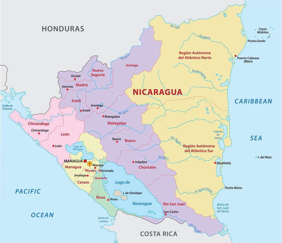 Regions and Destinations Nicaragua